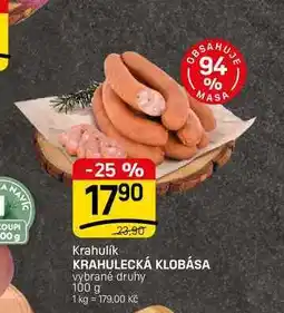 Flop KRAHULECKÁ KLOBÁSA vybrané druhy nabídka