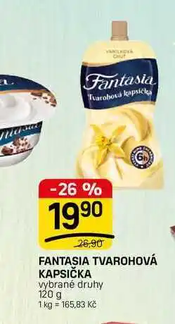 Flop FANTASIA TVAROHOVÁ KAPSIČKA vybrané druhy nabídka