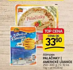 Flop PALAČINKY | AMERICKÉ LÍVANCE nabídka