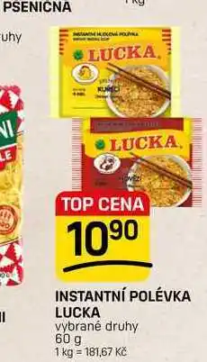 Flop INSTANTNÍ POLÉVKA LUCKA vybrané druhy nabídka