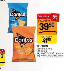 Flop DORITOS vybrané druhy nabídka