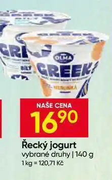 Hruška OLMA Řecký jogurt vybrané druhy nabídka