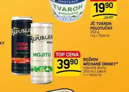 Flop BOŽKOV MÍCHANÉ DRINKY* vybrané druhy nabídka