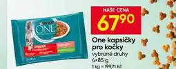 Hruška Purina One kapsičky pro kočky vybrané druhy 4× nabídka