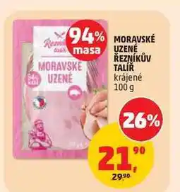 Penny Market MORAVSKÉ UZENÉ ŘEZNÍKŮV TALÍŘ krájené nabídka