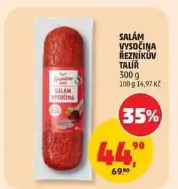 Penny Market SALÁM VYSOČINA ŘEZNÍKŮV TALÍŘ nabídka