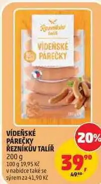 Penny Market VÍDEŇSKÉ PÁREČKY ŘEZNÍKŮV TALÍŘ nabídka