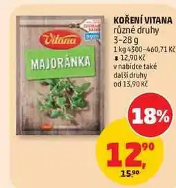 Penny Market KOŘENÍ VITANA různé druhy nabídka
