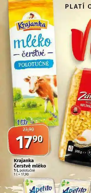 Coop Krajanka čerstvé mléko plnotučné nabídka
