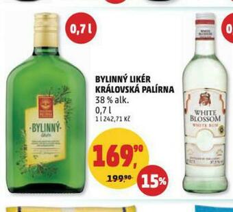 Penny Market Bylinný likér královská palírna nabídka