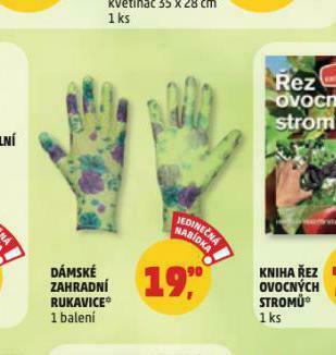 Penny Market Dámské zahradní rukavice nabídka