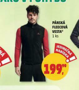 Pánská fleecová vesta