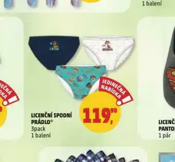 Penny Market Licenční spodní prádlo nabídka