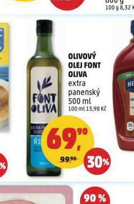 Penny Market Olivový olej font oliva nabídka