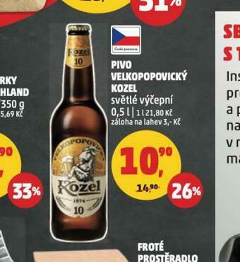 Penny Market Pivo velkopopovický kozel 10 nabídka