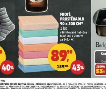 Froté prostěradlo