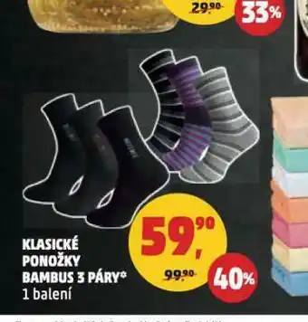 Penny Market Klasické ponožky bambus nabídka