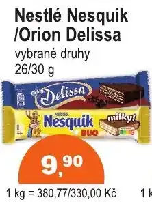 COOP DISKONT Nestlé Nesquik /Orion Delissa nabídka