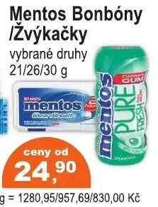 COOP DISKONT Mentos Bonbóny /Žvýkačky nabídka