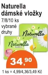 COOP DISKONT Naturella dámské vložky nabídka
