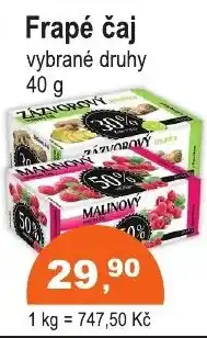 COOP DISKONT Zázvorový Frapé čaj nabídka