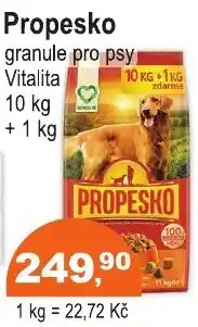 COOP DISKONT Propesko granule pro psy Vitalita nabídka