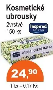 COOP DISKONT Inspired kosmetické ubrousky nabídka