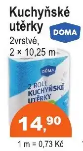COOP DISKONT Doma kuchyňské utěrky nabídka