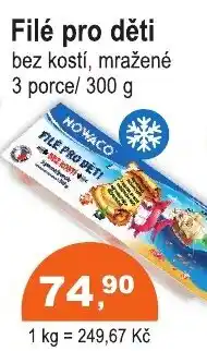 COOP DISKONT Nowaco filé pro děti nabídka