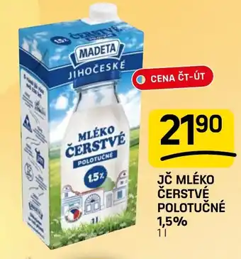 Madeta mléko čerstvé polotučné