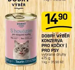 Flop Dobrý výběr konzerva pro kočky i pro psy nabídka