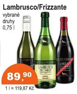 COOP DISKONT Lambrusco/ Frizzante nabídka