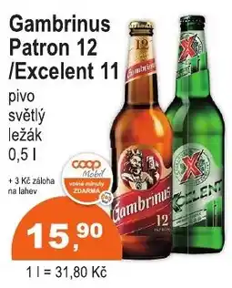 COOP DISKONT Gambrinus Patron 12 / Excelent 11 nabídka