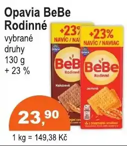 COOP DISKONT Opavia BeBe Rodinné nabídka
