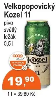 COOP DISKONT Velkopopovický Kozel 11 nabídka