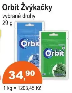 COOP DISKONT Orbit Žvýkačky nabídka
