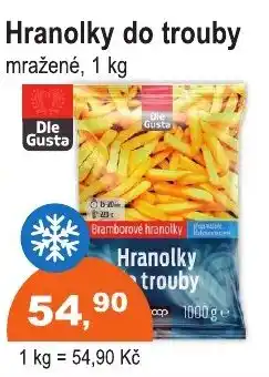 COOP DISKONT Die Gusta hranolky do trouby nabídka