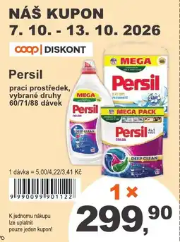 COOP DISKONT Persil prací prostředek nabídka