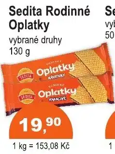 COOP DISKONT Sedita Oplatky nabídka