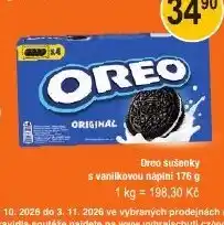 COOP DISKONT Oreo sušenky s vanilkovou náplní nabídka