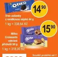 COOP DISKONT Oreo sušenky s vanilkovou náplní nabídka