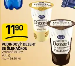 Flop Olma pudinový dezert se šlehačkou nabídka
