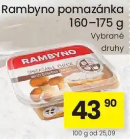 Kubík potraviny Rambyno pomazánka nabídka