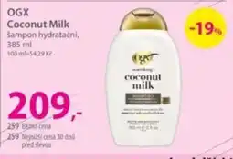 Hebe Ogx coconut milk šampon hydratační nabídka