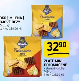 Flop Opavia zlaté mini polomáčené nabídka