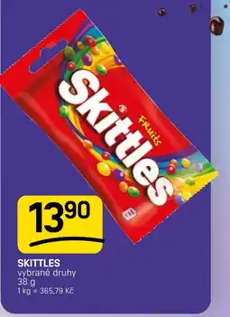 Flop Skittles vybrané druhy nabídka