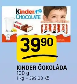Flop Kinder čokoláda nabídka