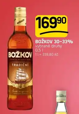 Flop Božkov tradiční nabídka