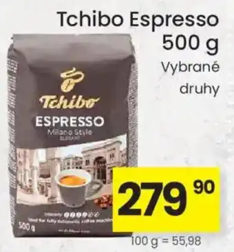 Kubík potraviny Tchibo Espresso nabídka