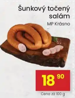 Kubík potraviny MP Krásno šunkový točený salám nabídka